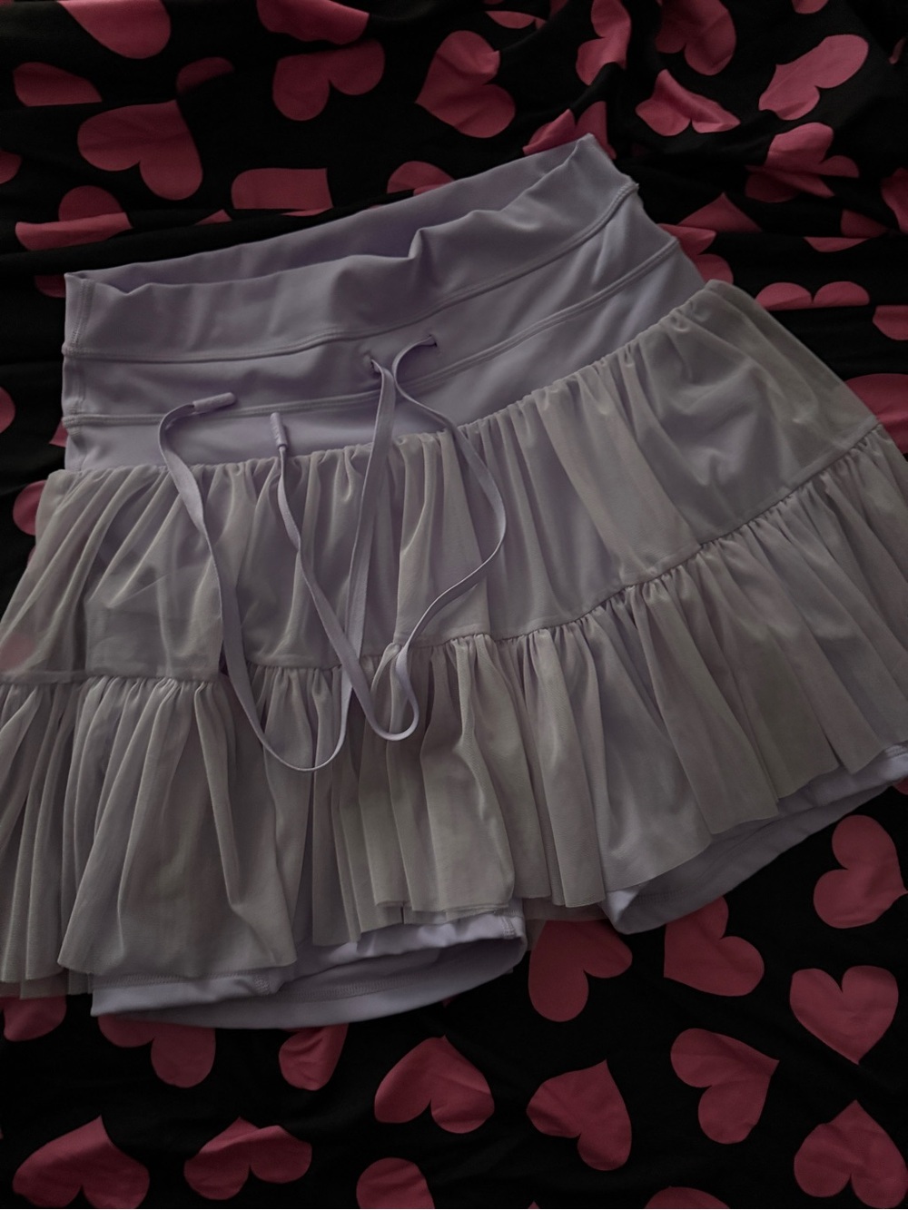 Women’s Lavender Ruffle Skirt - medium Popflex